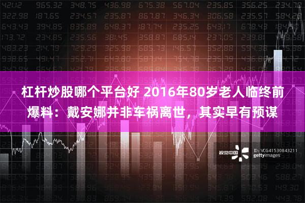 杠杆炒股哪个平台好 2016年80岁老人临终前爆料：戴安娜并非车祸离世，其实早有预谋