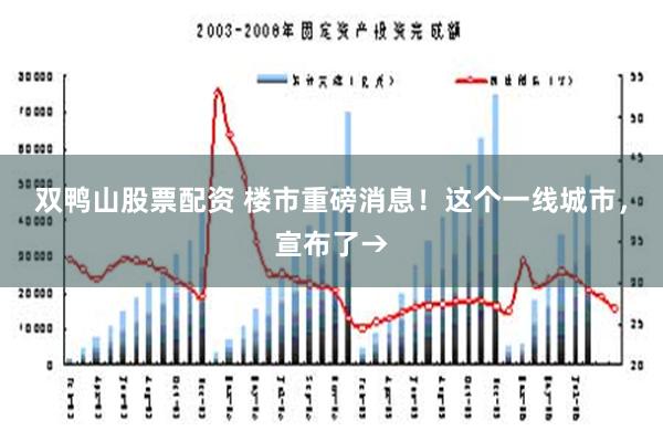 双鸭山股票配资 楼市重磅消息！这个一线城市，宣布了→